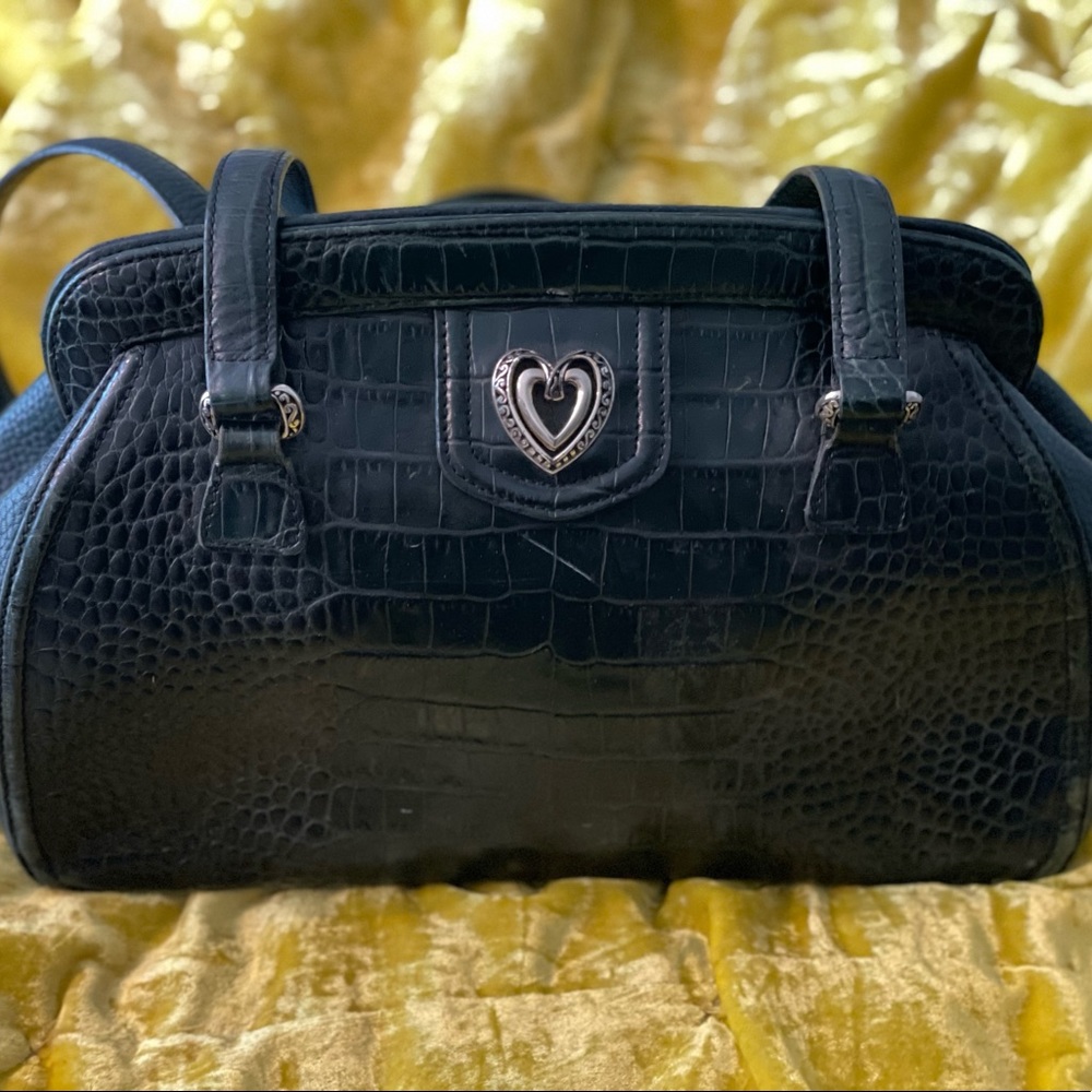 Brighton Collection Vintage bag , real leather with serial number dark green